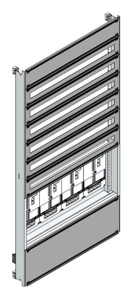 MEHLER - Zählerverteilereinsatz,4ZP, Wien TN-Netz, Einsatzmaß B915xH1775mm
