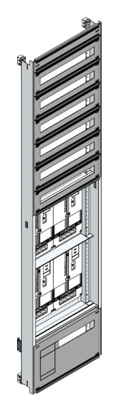 MEHLER - Zählerverteilereinsatz,4ZP, OÖ,Salzburg TN-Netz, Einsatzmaß B505xH2100mm