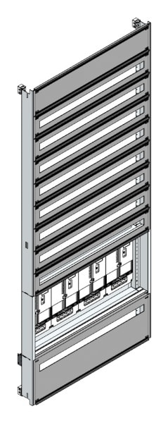 MEHLER - Zählerverteilereinsatz,4ZP, Kärnten TN-Netz, Einsatzmaß B905xH2100mm