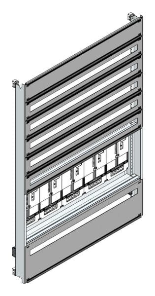 MEHLER - Zählerverteilereinsatz,5ZP, Kärnten TN-Netz, Einsatzmaß B1125xH1626mm