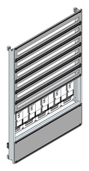 MEHLER - Zählerverteilereinsatz,5ZP, NÖ TN-Netz, Einsatzmaß B1125xH1626mm