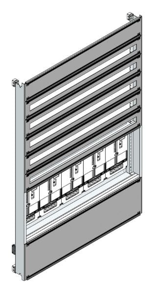 MEHLER - Zählerverteilereinsatz,5ZP, Wien TN-Netz, Einsatzmaß B1125xH1626mm