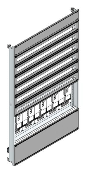 MEHLER - Zählerverteilereinsatz,5ZP, Wien TN-Netz, Einsatzmaß B1125xH1775mm