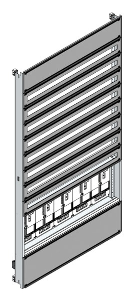 MEHLER - Zählerverteilereinsatz,5ZP, NÖ TN-Netz, Einsatzmaß B1105xH2100mm