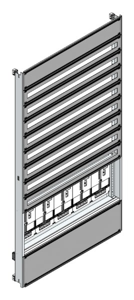 MEHLER - Einsatz f. Zählerverteiler,5ZP, TN-Netz Einsatzmaß B1105xH2100mm