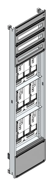 MEHLER - Einsatz f. Zählerverteiler,6ZP, TN-Netz Einsatzmaß B505xH2100mm