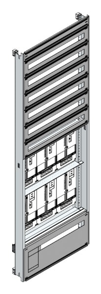 MEHLER - Zählerverteilereinsatz,6ZP, OÖ,Salzburg TN-Netz, Einsatzmaß B705xH2100mm