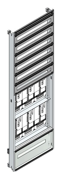 MEHLER - Zählerverteilereinsatz,6ZP, Vorarlberg TN-Netz, Einsatzmaß B705xH2100mm
