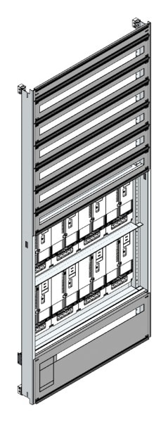MEHLER - Zählerverteilereinsatz,8ZP, OÖ,Salzburg TN-Netz, Einsatzmaß B915xH2100mm