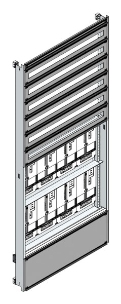 MEHLER - Einsatz f. Zählerverteiler,8ZP, TN-Netz Einsatzmaß B915xH2100mm