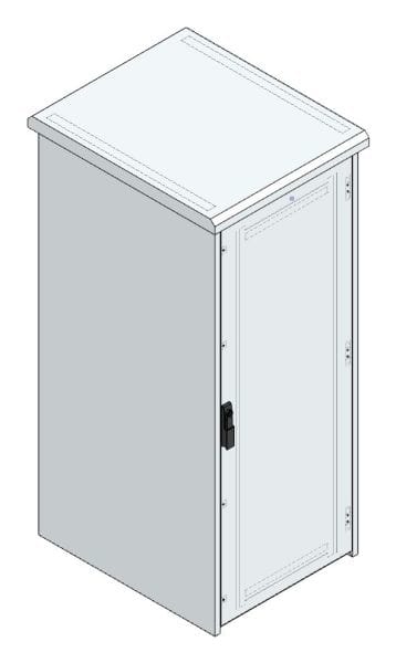 MEHLER - Outdoorschaltschrank, doppelwandig Breite 700 x Höhe 1660 x Tiefe 800mm