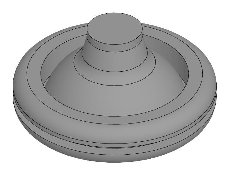 MEHLER - Gummitülle 45x15 Bohrung 37mm
