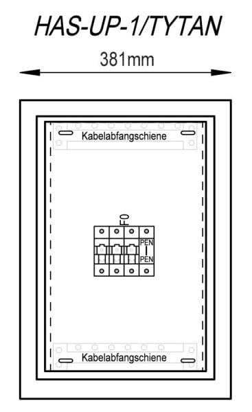 MEHLER - Hausanschlusskasten UP Nische B375xH530xT245