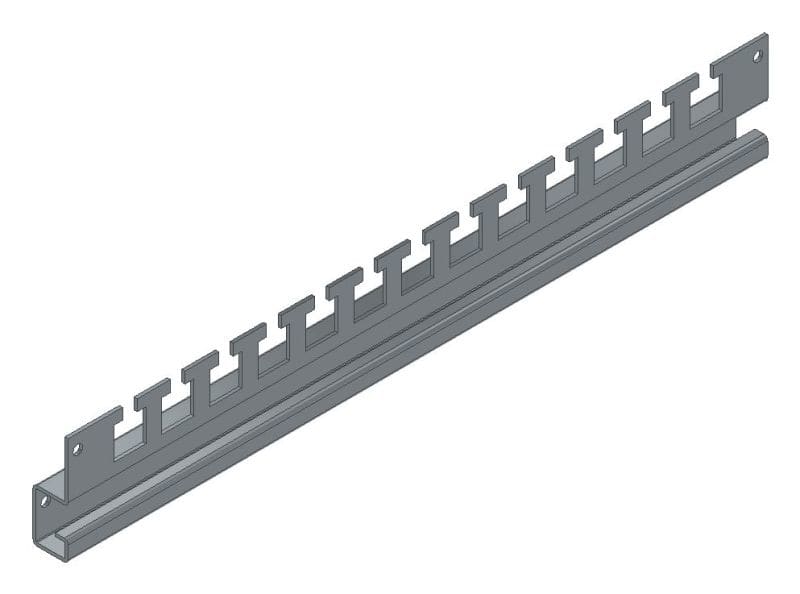 MEHLER - Zugentlastungsschiene f. TSRM T400mm für Pohlschellen und Kabelbinder