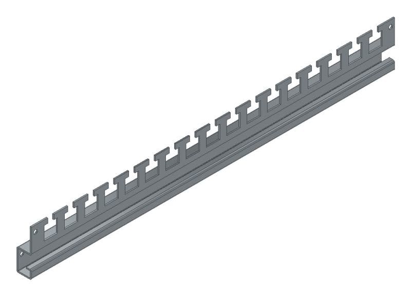 MEHLER - Zugentlastungsschiene f. TSRM T500mm für Pohlschellen und Kabelbinder