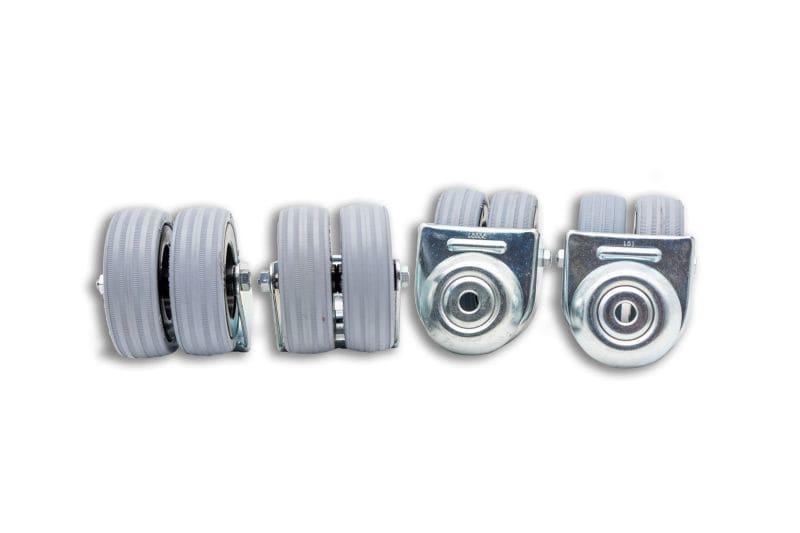 MEHLER - Lenkrollen 100kg Tragfähigkeit freilaufend, Packung per 4 Stück
