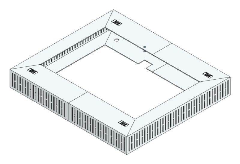 MEHLER - Lüftungshaube f. TSRM-A/500 400x60x450mm, Öffnung 204cm2