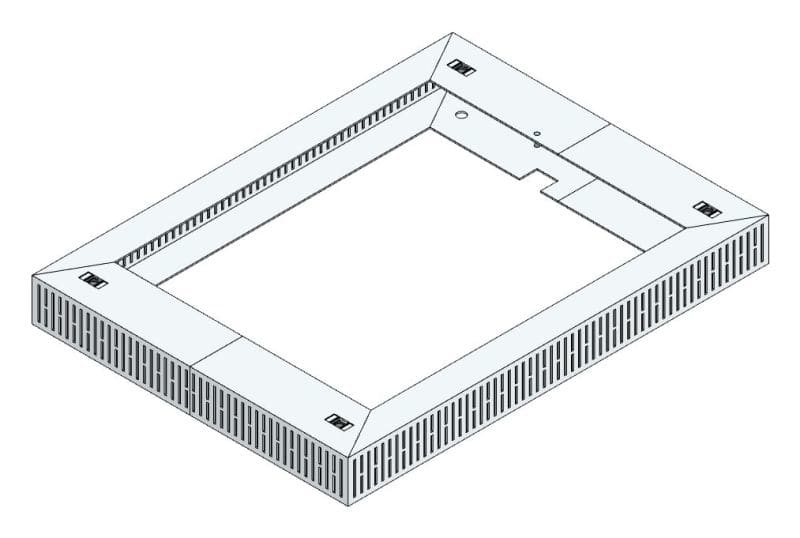 MEHLER - Lüftungshaube f. TSRM-B/500 600x60x450mm, Öffnung 252cm2