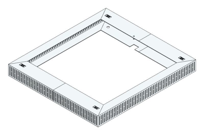 MEHLER - Lüftungshaube f. TSRM-B/600 600x60x550mm, Öffnung 276cm2