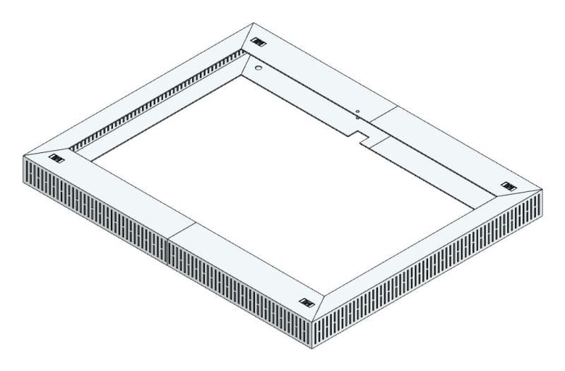 MEHLER - Lüftungshaube f. TSRM-B/800 600x60x750mm, Öffnung 324cm2