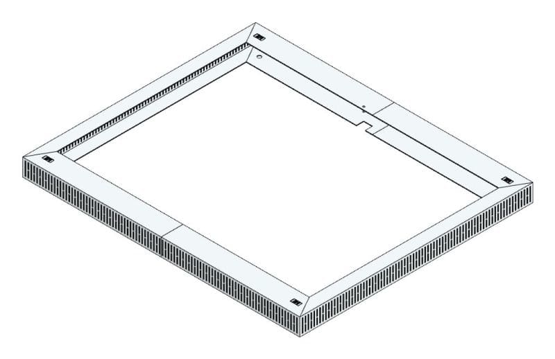 MEHLER - Lüftungshaube f. TSRM-C/1000 800x60x950mm, Öffnung 420cm2
