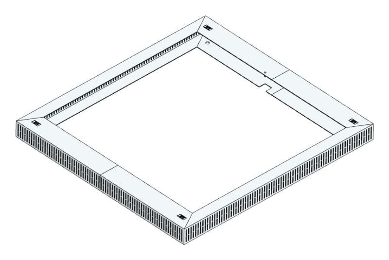 MEHLER - Lüftungshaube f. TSRM-C/800 800x60x750mm, Öffnung 372cm2