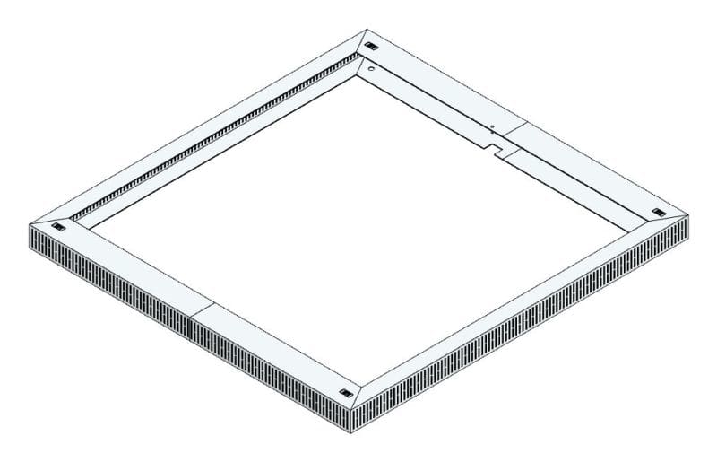 MEHLER - Lüftungshaube f. TSRM-D/1000 1000x60x950mm, Öffnung 468cm2