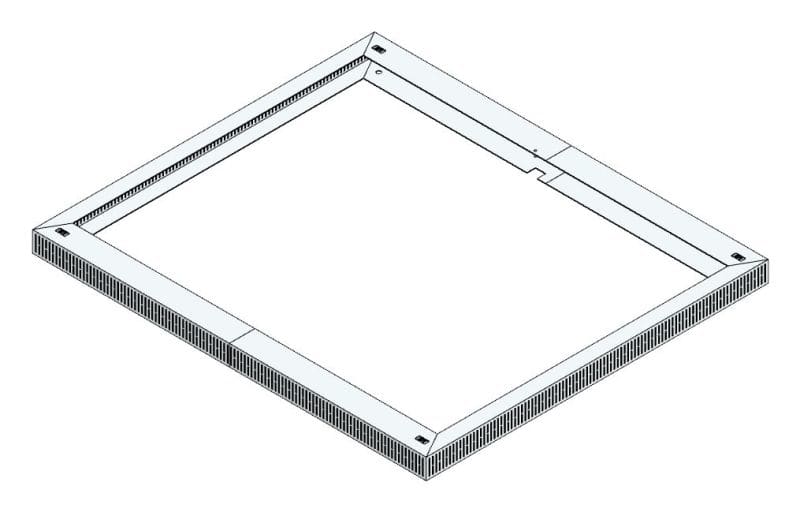 MEHLER - Lüftungshaube f. TSRM-D/1200 1000x60x1150mm, Öffnung 516cm2