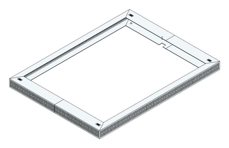 MEHLER - Lüftungshaube f. TSRM-D/800 1000x60x750mm, Öffnung 420cm2