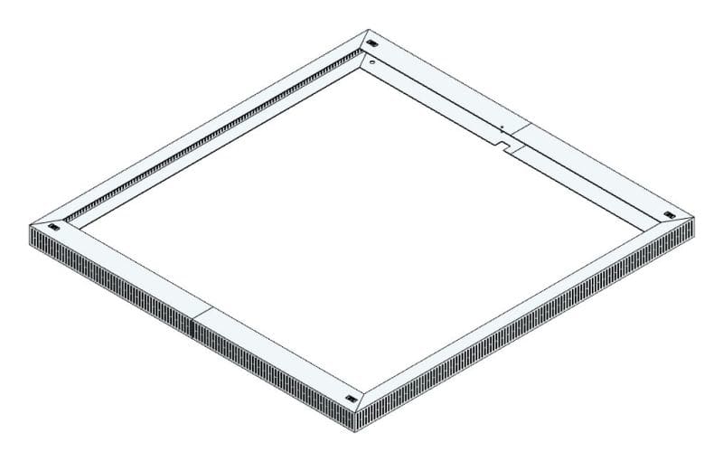 MEHLER - Lüftungshaube f. TSRM-E/1200 1200x60x1150mm, Öffnung 564cm2
