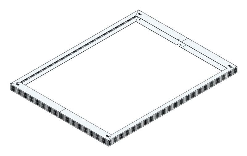 MEHLER - Lüftungshaube f. TSRM-F/1200 1500x60x1150mm, Öffnung 636cm2