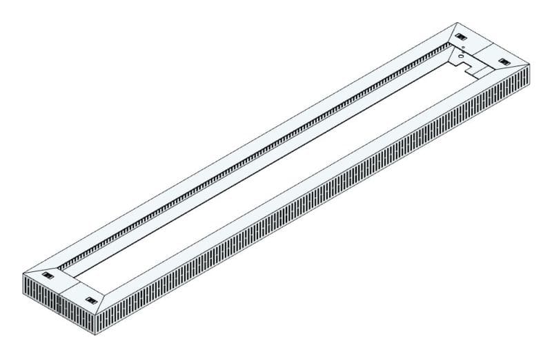 MEHLER - Lüftungshaube f. TSRM-F/300 1500x60x250mm, Öffnung 420cm2