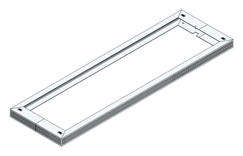 MEHLER - Lüftungshaube f. TSRM-F/500 1500x60x450mm, Öffnung 468cm2