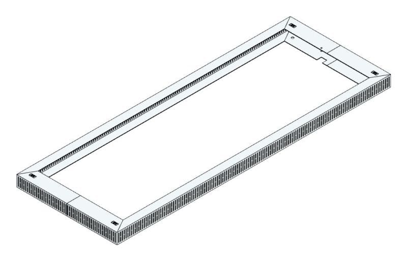MEHLER - Lüftungshaube f. TSRM-F/600 1500x60x550mm, Öffnung 492cm2