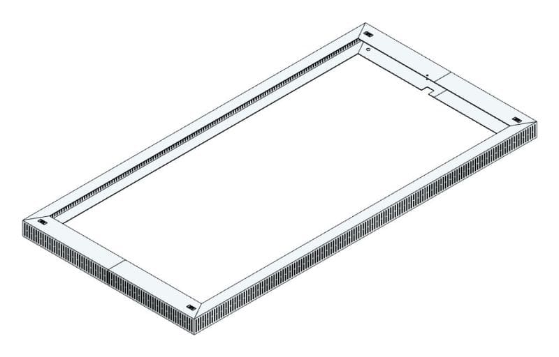 MEHLER - Lüftungshaube f. TSRM-F/800 1500x60x750mm, Öffnung 540cm2