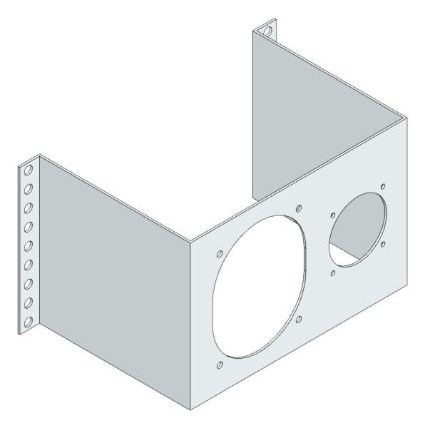 MEHLER - Steckdosenbügel f. CEE 5x16/5x32 schräg und Schukosteckdose