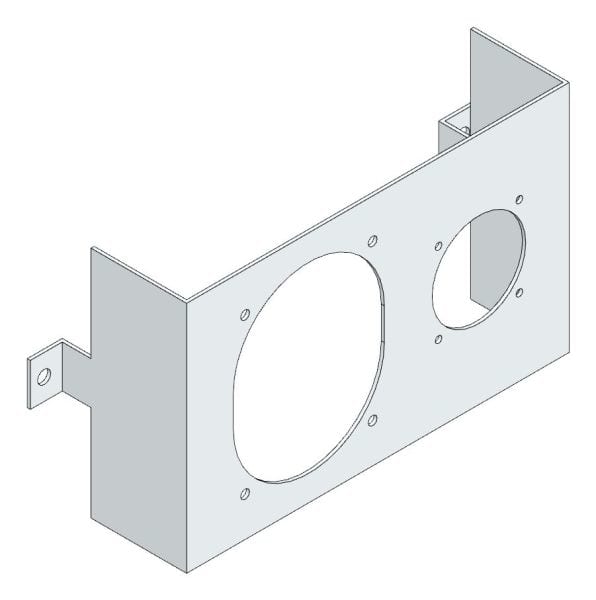 MEHLER - Steckdosenbügel f. CEE 5x16/5x32 schräg und Schukosteckdose