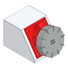 MEHLER - Konsole für CEE 5x63A schräg bei Schranktiefe 250mm
