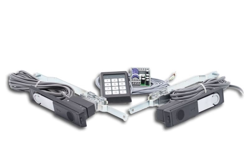 MEHLER - elektronisches Codeschloss für zwei Türen 1xTastatur u. 2xGriff