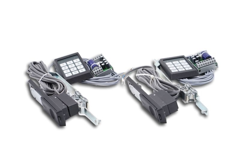MEHLER - elektronisches Codeschloss für zwei Türen 2xTastatur u. 2xGriff