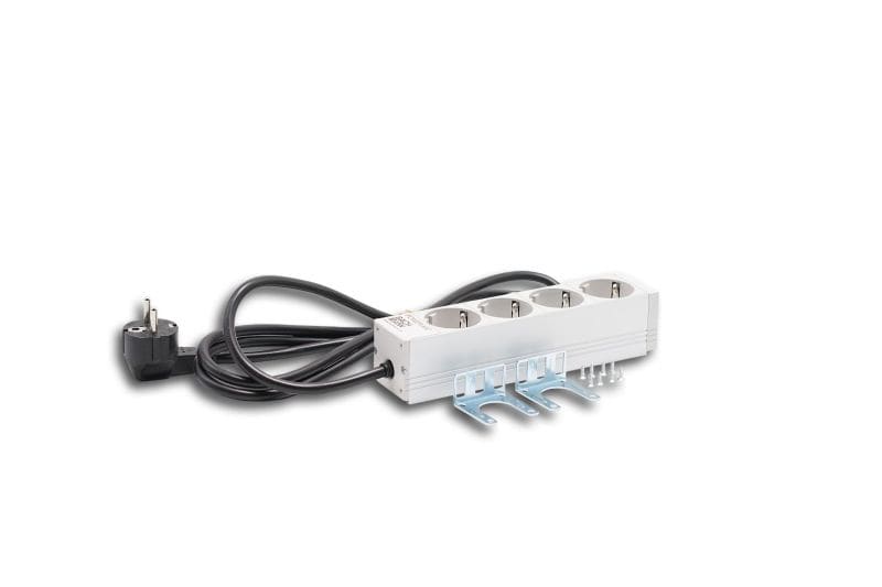 MEHLER - Steckdosenleiste 4fach Schuko inkl. 2m Kabel mit Schuko