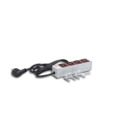 MEHLER - Steckdosenleiste 4fach C13 rot inkl. 2m Kabel mit Schuko
