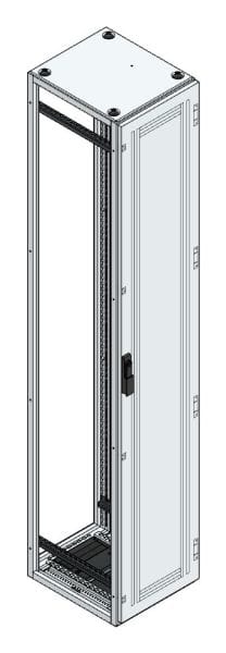 MEHLER - V2A-Anreihschrank BxHxT 400x2200x500mm o. Rückwand, o. Seitenwand, m. Türe 1fl.
