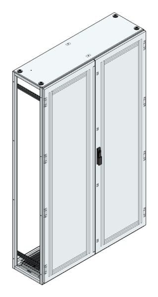 MEHLER - V2A-Anreihschrank BxHxT 1200x2000x400mm o. Rückwand, o. Seitenwand, m. Türe 2fl.