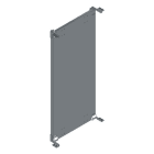 MEHLER - schwere Montageplatte für TSRM-B Höhe 1200mm