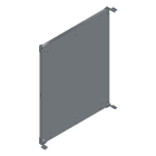 MEHLER - leichte Montageplatte für TSRM-D Höhe 1200mm