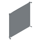 MEHLER - schwere Montageplatte für TSRM-E Höhe 1200mm