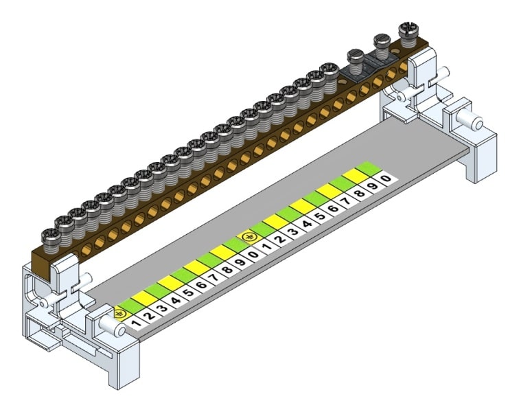 MEHLER - Neutralleiterschiene 10 Zuleitung 1x35mm2 10 Anschlüsse