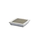 MEHLER - Ansaugfilter+Kunststoffgitter, GV300 Luftleistung mit Filter 90m³/h, RAL7032