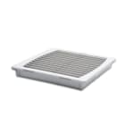 MEHLER - Ansaugfilter+Kunststoffgitter, IP55 Luftleistung mit Filter 490m³/h, RAL7035